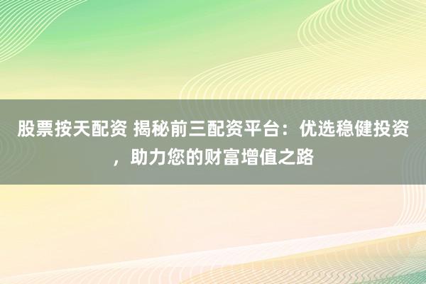 股票按天配资 揭秘前三配资平台：优选稳健投资，助力您的财富增值之路