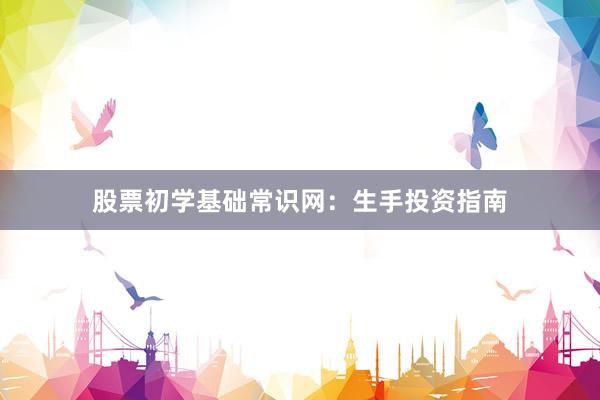 股票初学基础常识网：生手投资指南